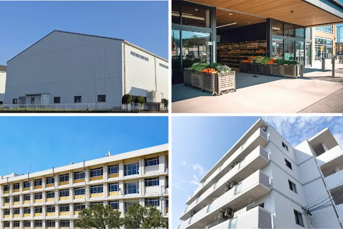 携わる建物の種類と、それぞれの現場の特徴