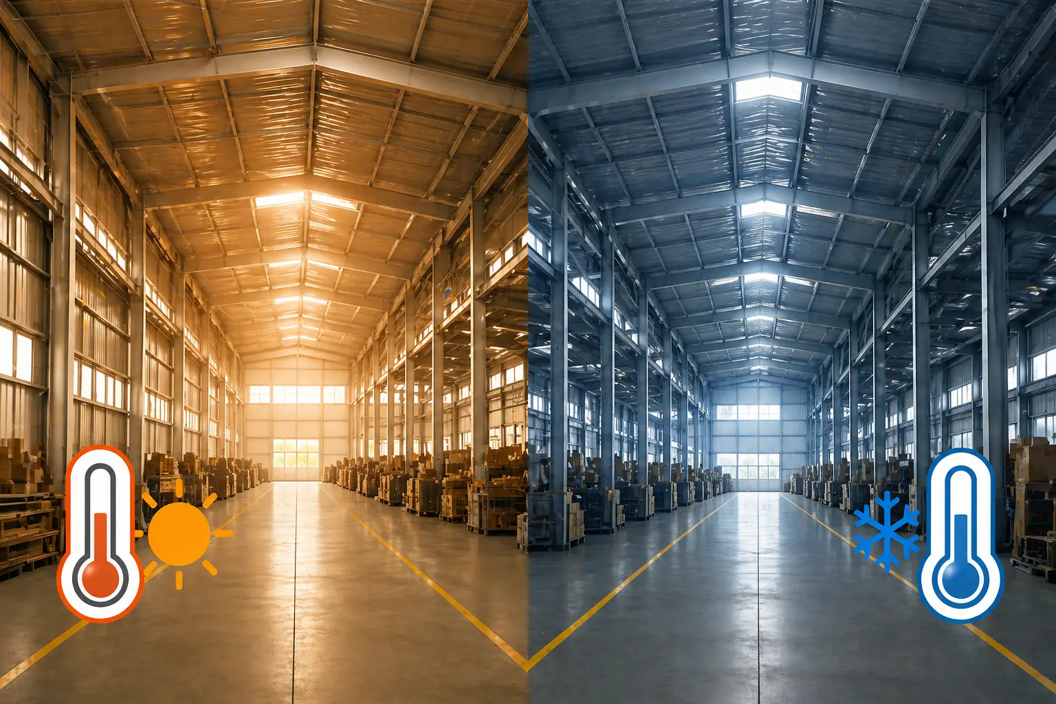工場・倉庫が暑い・寒いと感じるのはなぜ？屋根と輻射熱の仕組み